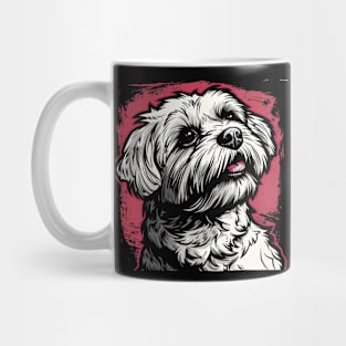 Retro Art Maltese Dog Lover Mug